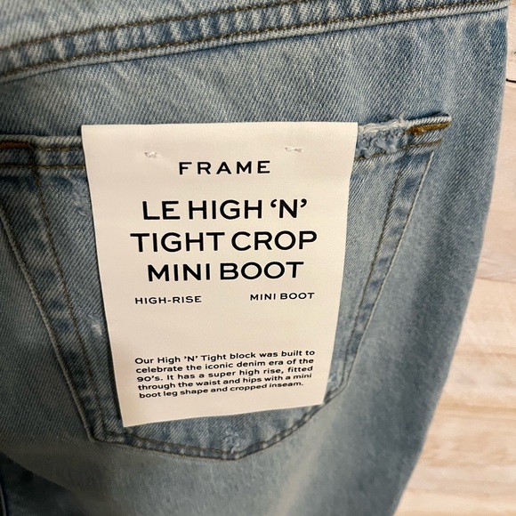NWT FRAME Tight crop mini boot jeans size 28 - Picture 6 of 12
